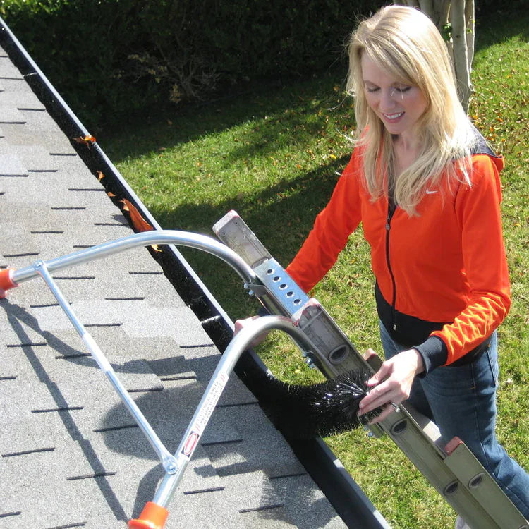 5 Inch GutterBrush Gutter Guards – Fits Standard K-Style Residential Gutters (4.25 Inch Diameter)