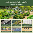 17" Tall 10 In 1 Jumbo Modular Metal Raised Garden Bed Kit